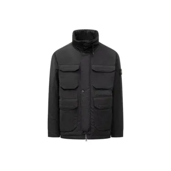 STONE ISLAND Compass Badge Funnel Neck Puffer Jacket