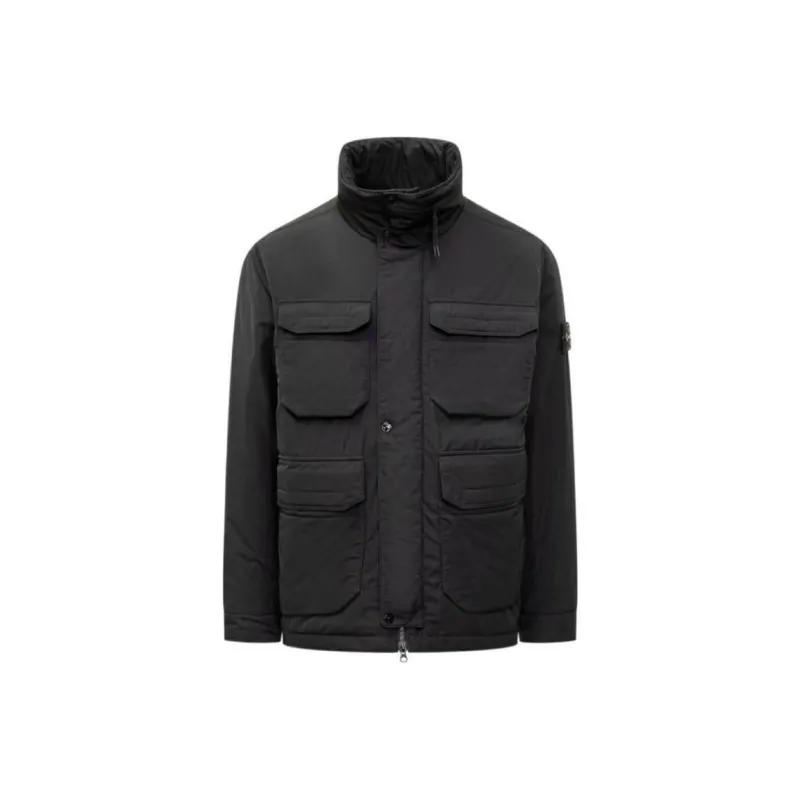 STONE ISLAND Compass Badge Funnel Neck Puffer Jacket-0