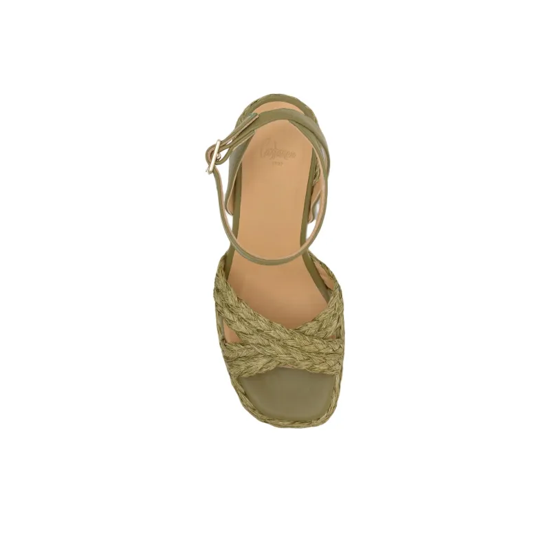 Castañer Valeriette One Strap Sandals 10cm Women's Green-2
