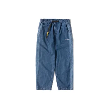 DAKYAM Straight Moderate Jeans Unisex Denim Blue