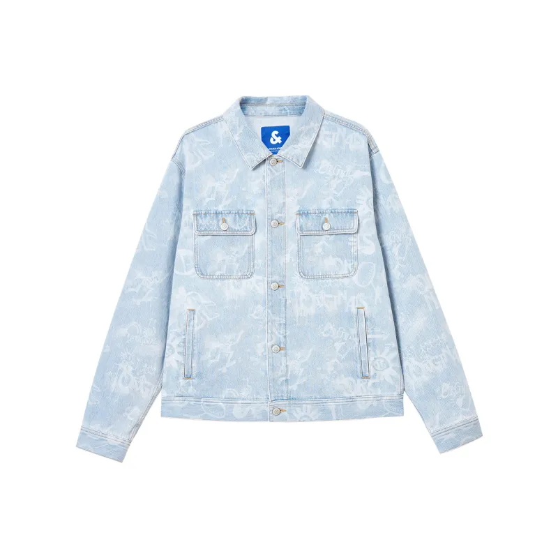 JACK JONES· Jacket Men's Medium Blue Denim-0