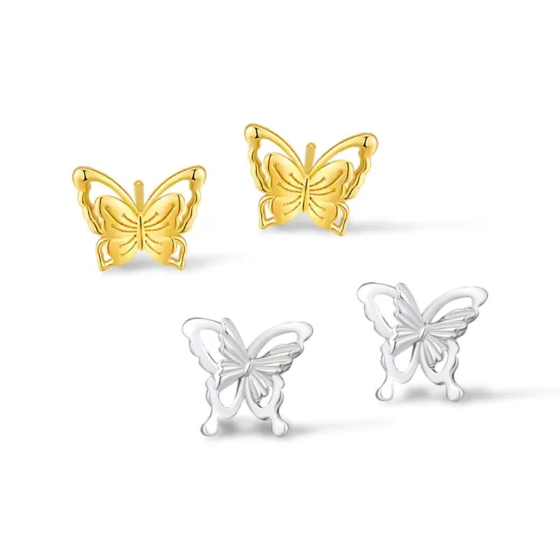 GUDS GAVE S925 Silver Stud Earrings Women's-4