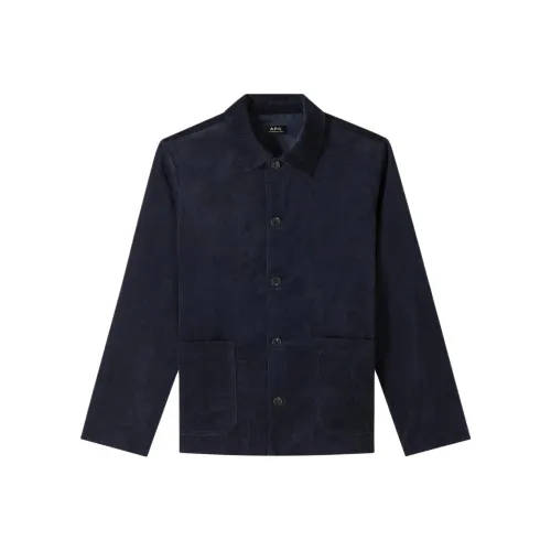 A.P.C SS25 We11done jackets Coats Men's Midnight Blue