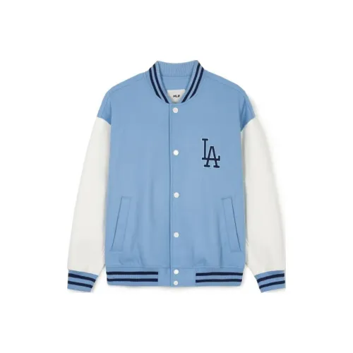 MLB SS24 Baseball Jacket Unisex Light Blue
