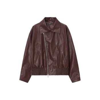 UNVESNO Jackets Unisex Burgundy Red