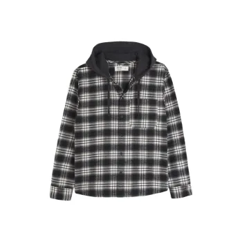 Hollister Jackets Coats Men's Black Plaid
