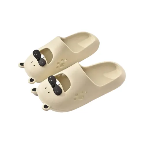 Yunpo Trendy Cute Spring Puppy Slippers For Women's Outerwear Platform Buckle Fashion Closed Toe Slippers 2025