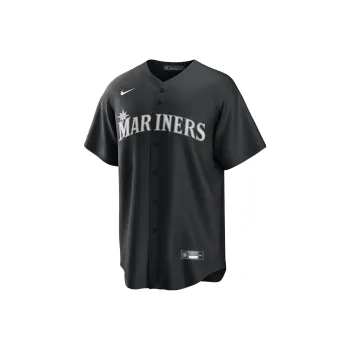 Nike x MLB Baseball Jacket Seattle Mariners Julio Rodriguez Size 44 Men's Black