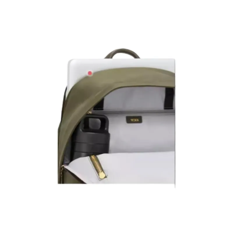 TUMI Voyageur Fabric With Cow Leather Backpack Medium Size Women's Olive Green-5