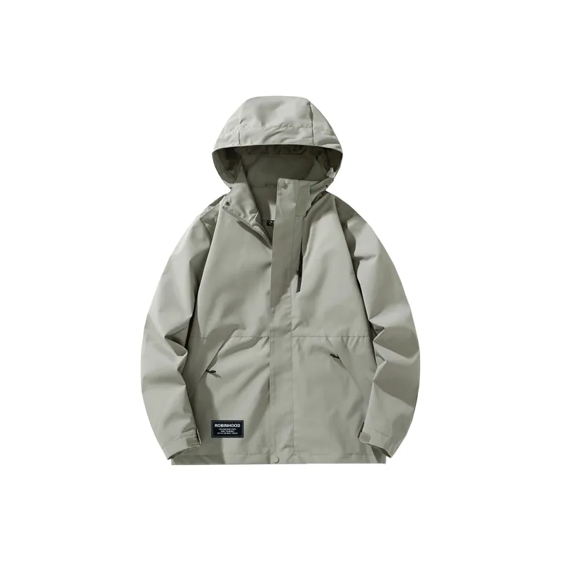 ROBINHOOD Waterproof And Windproof Windbreaker Jacket Unisex Black-32