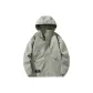 [Single Windbreaker Jacket]Silver Green