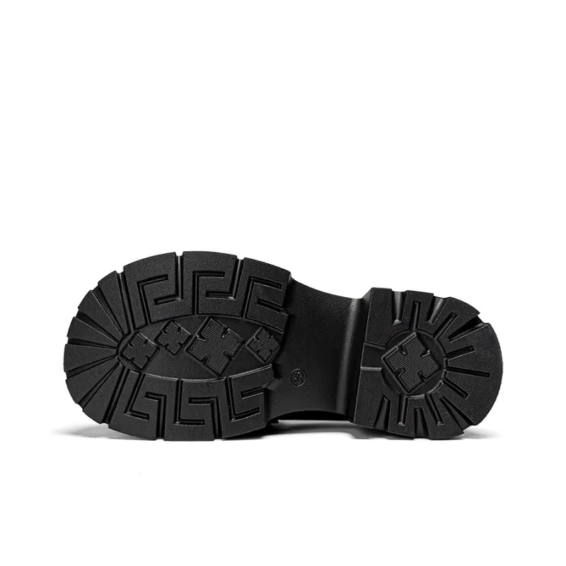 EXULL Q Loafers 5.5CM Women's Black-4
