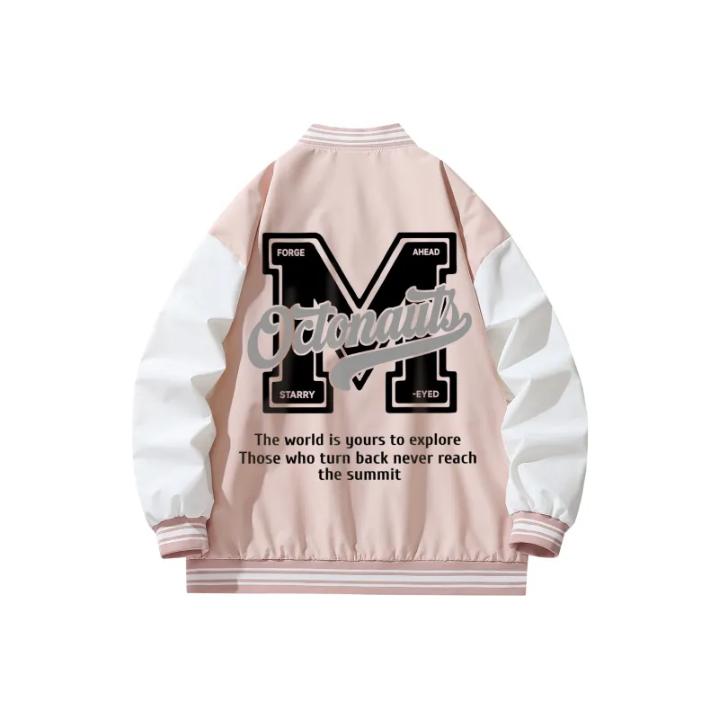 Small Columns Under The Sea Baseball Jacket Unisex-5