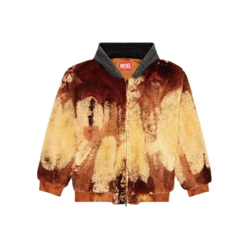 DIESEL Tie Dyed Teddy Jacket