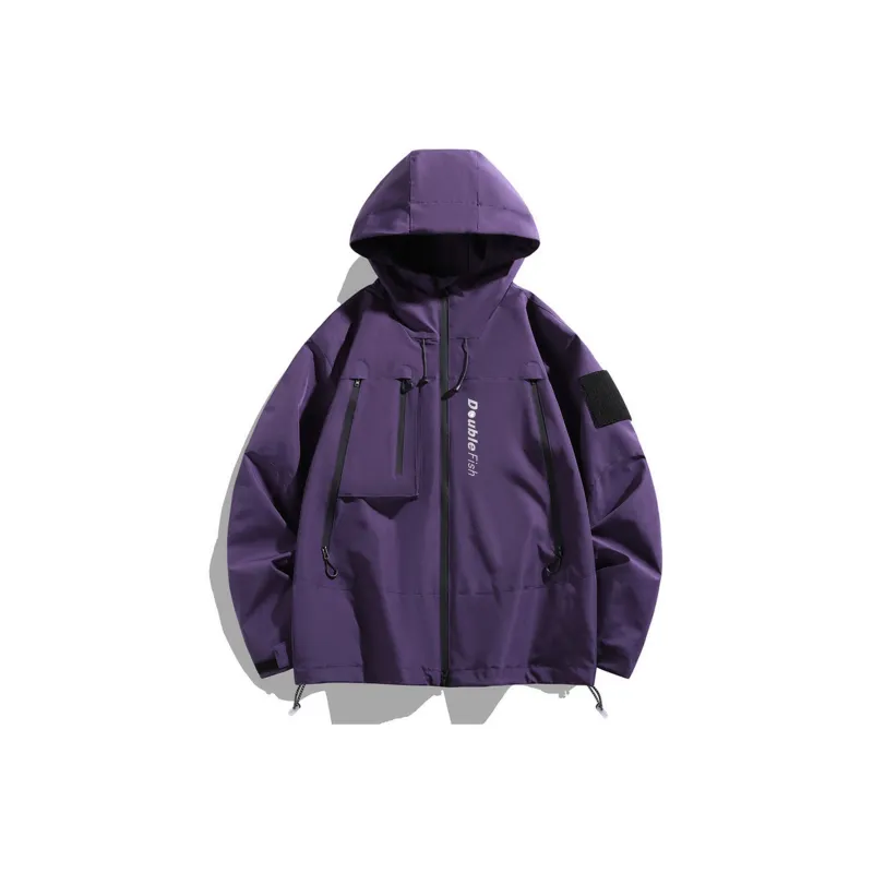 DOUBLEFISH Water Resistant Windproof And Water Repellent Windbreaker Jacket Unisex-9