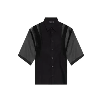 DSQUARED 2 Sheer sleeve Shirt
