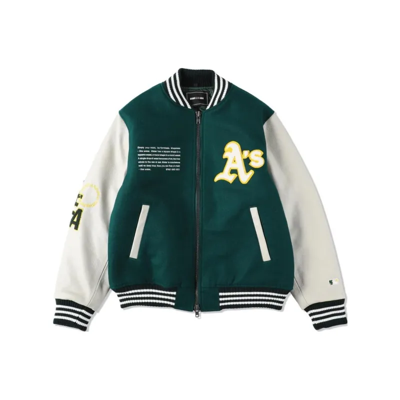 MLB Baseball Jacket Unisex Green-0