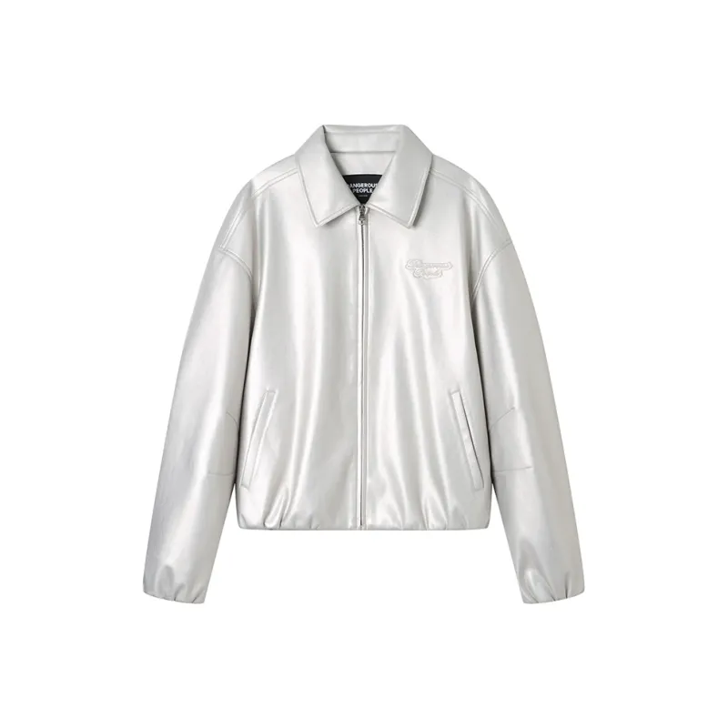 DANGEROUSPEOPLE Jackets Coats Unisex Silver-0
