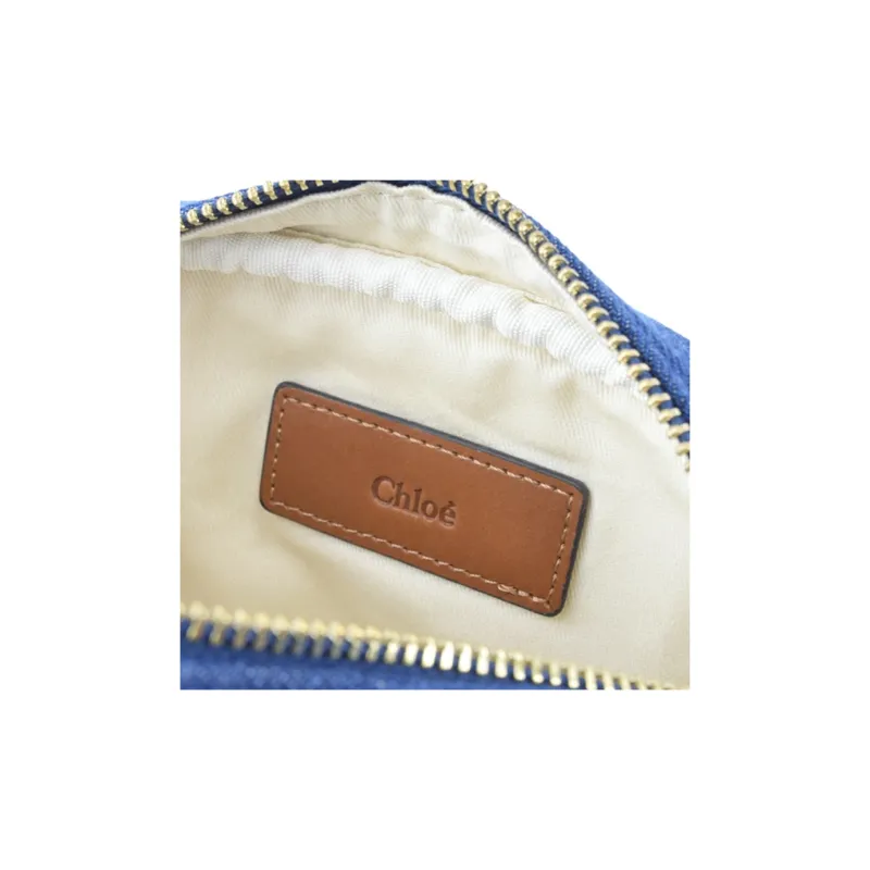 Chloe Cotton Shoulder Bag, Crossbody Bag Regular Kids' Blue-2