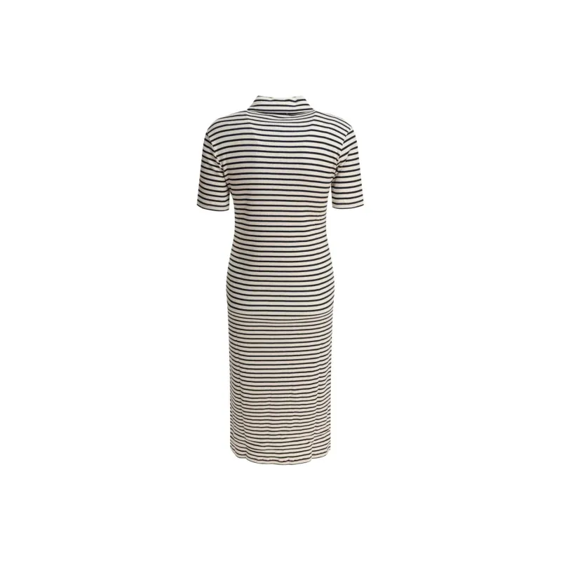 INES DE LA FRESSANGE Short Sleeved Dress Women's Beige-1