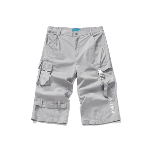 Guuka Straight Casual Pants Men's Light Gray