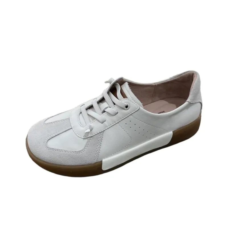 Hush Puppies Wear-Resistant Low-Top Skateboard Shoes Women's White-0