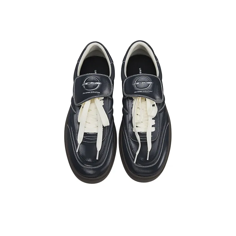 URBAN REVIVO Low Top Casual Shoes Men's Black-2