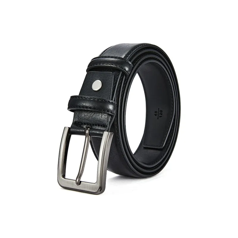 RED DRAGONFLY Cow Leather Belts Unisex Black 3.3cm-3