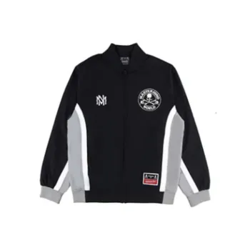 Mitchell & Ness x MASTERMIND WORLD FW24 Jackets Coats Unisex Black Gray Color