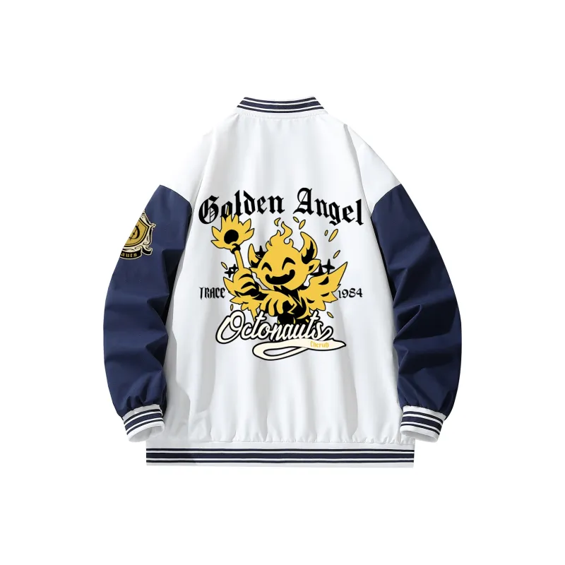 Small Columns Under The Sea Baseball Jacket Unisex-4