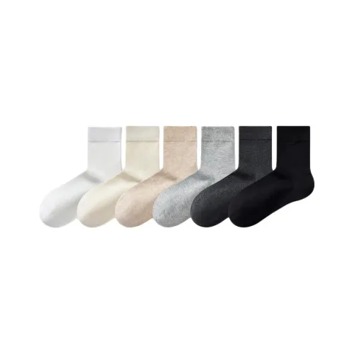 Temooues Mid Calf Socks Women's 6 Pack