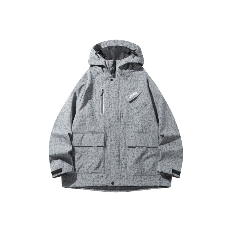 Jeep Windproof Waterproof Breathable Cold Resistant Rainproof Windbreaker Jacket Unisex-39