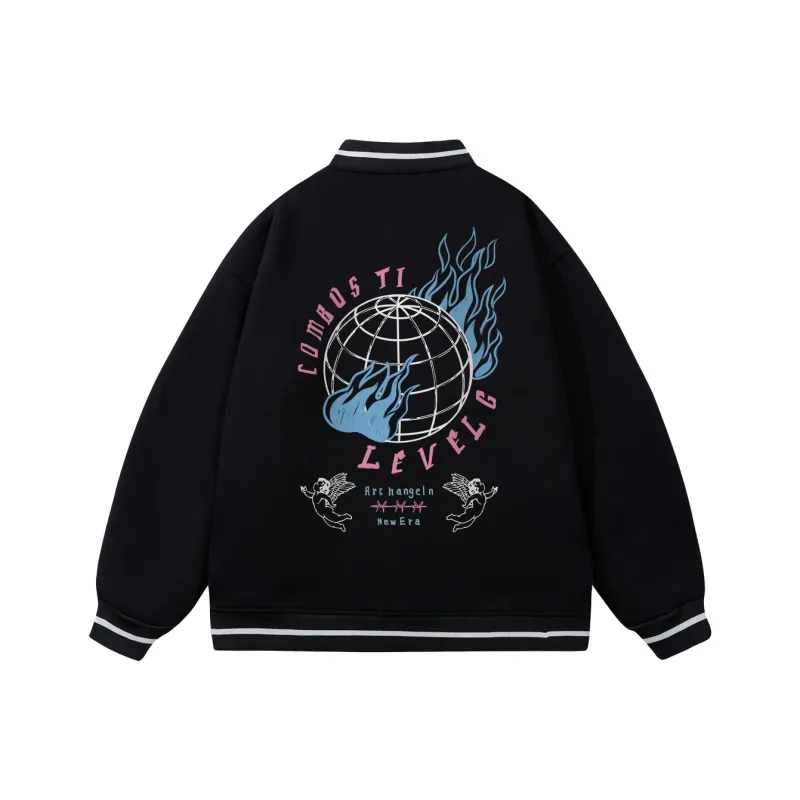 LEVEL RELAX Series Baseball Jacket Unisex-0