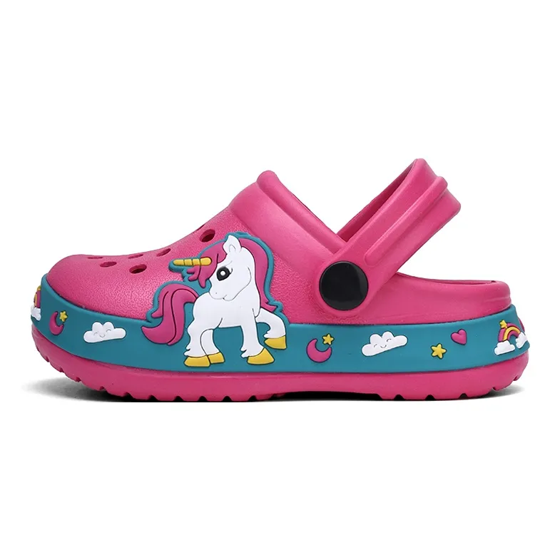 XMISTUO Men's Platform Cartoon Excavator Clogs Unicorn Home EVA Slip Resistant Casual Cute Slippers-19