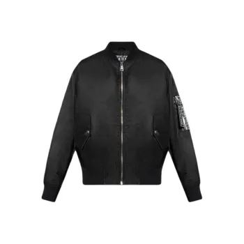 VERSACE JEANS COUTURE Striped Bomber Jacket