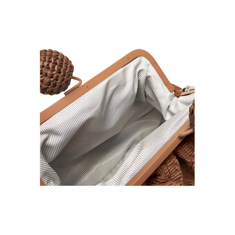 WEEKEND MaxMara Cotton Handbag Women's Brown-4