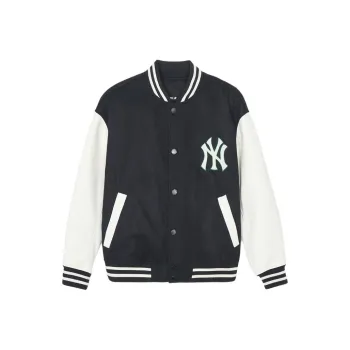 MLB SS24 Baseball Jacket Unisex Black