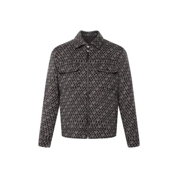 LESS IS MORE Coats Men's Gray Black Gradient