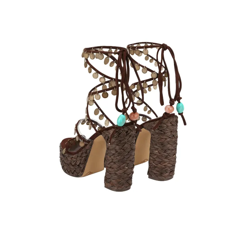 Naked Wolfe Fantastic Roman Sandals Women's Brown-2