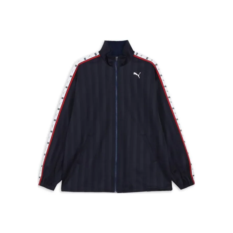 PUMA Knit SHADOW STRIPE Jacket Men's New Marine-0