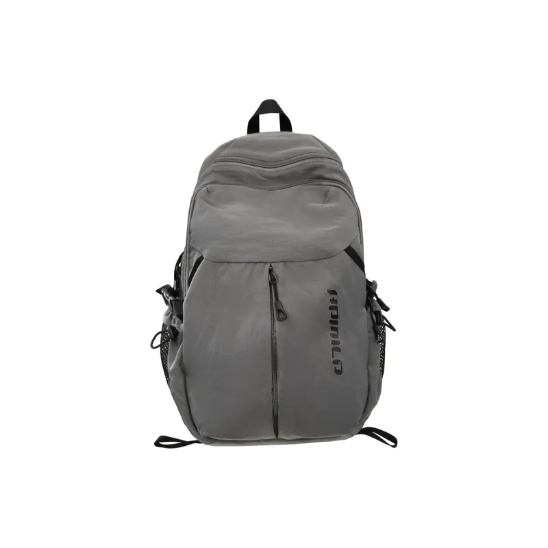 OUZIHUANG Nylon Backpack Regular Unisex Black/Ecru/Gray/Khaki-10