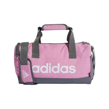 Adidas Polyester Travel Bag Unisex Pink & Gray & White