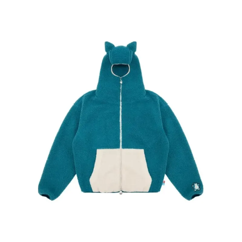 Pokemon X Vandy The Pink Snorlax Fleece Jacket-0