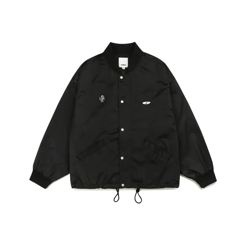 Guuka Baseball Jacket Unisex Black-0