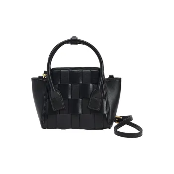 URBAN REVIVO Artificial Leather Crossbody Handbag Medium Size Women's Black