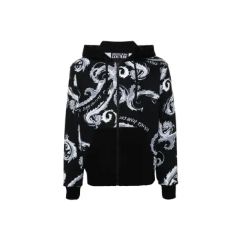 VERSACE JEANS COUTURE Barocco Printed Jersey Hoodie