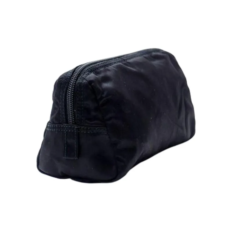 PRADA Nylon Makeup Bag Women's Black-2