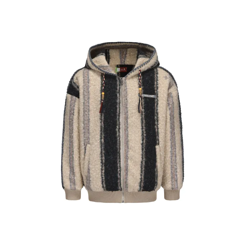 NSTNEW START Velvet feel Coat Unisex Blue White-0