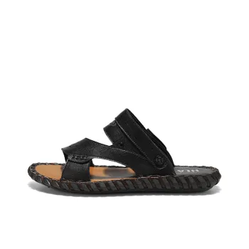 HLA Beach Sandals Men Black, Brown