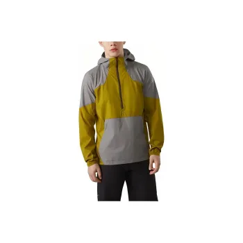 Arcteryx Stowe Windshell Men's Coat Unisex Gray Yellow